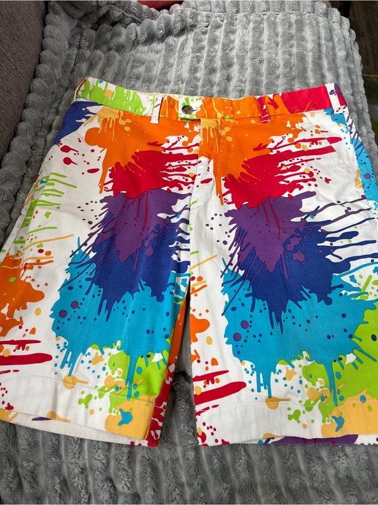 Loudmouth Other - Men's Multicolor Paint golf shorts